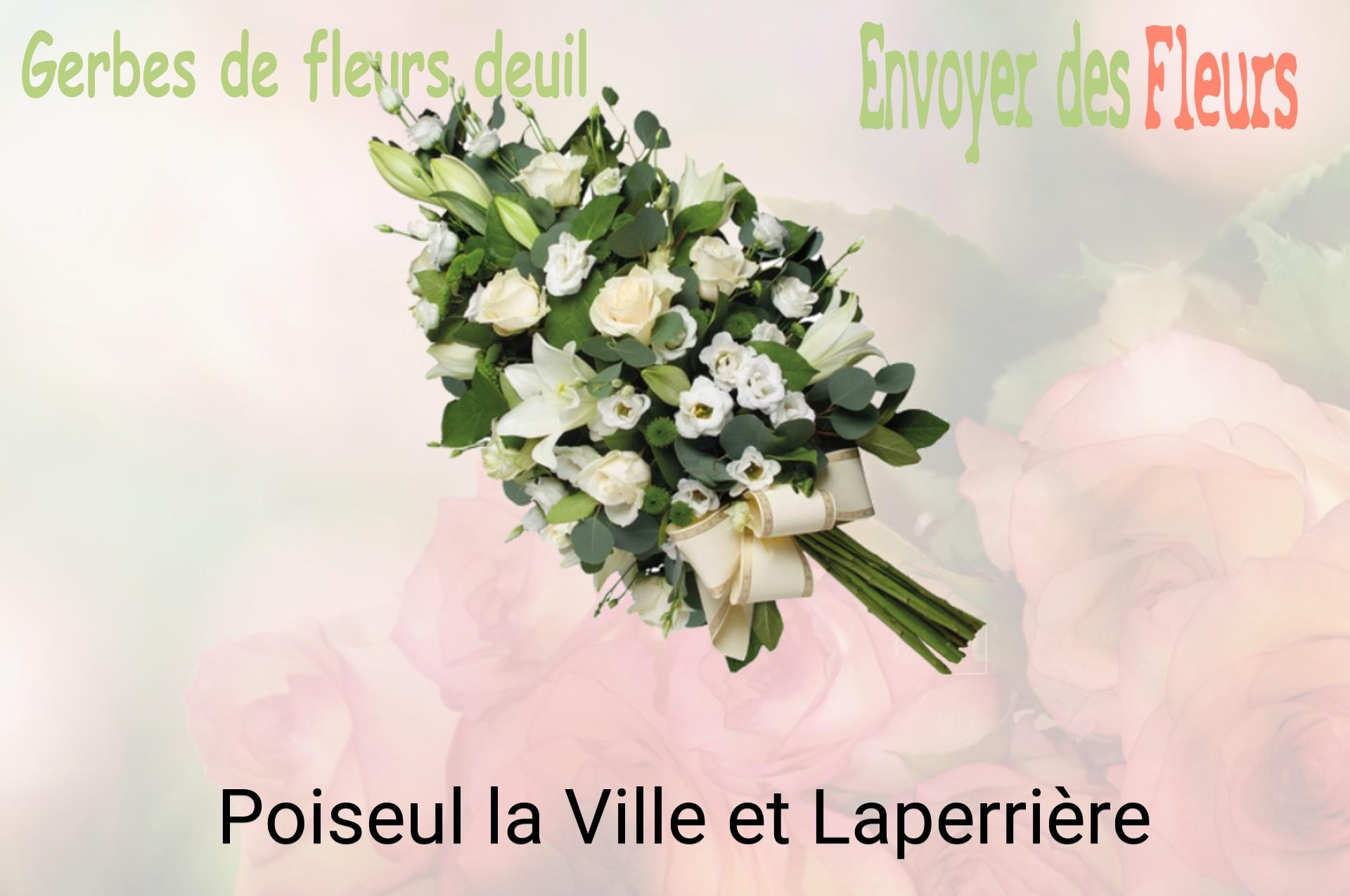 Gerbe de fleurs de deuil livrée à Poiseul-la-Ville-et-Laperrière